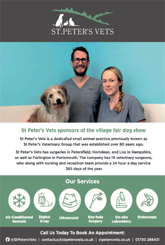 St Peter's Vets advertisement 2025